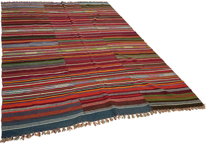 6x9 Multicolor Oriental Kilim Rug - 45953