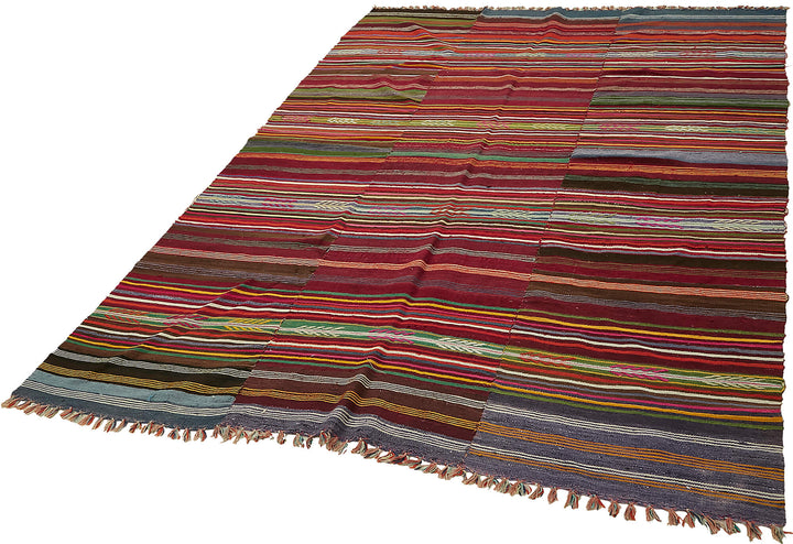 6x9 Multicolor Oriental Kilim Rug - 45953