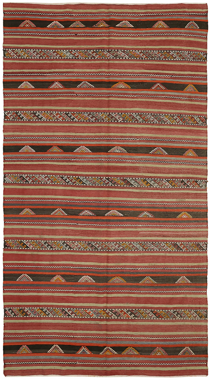 5x10 Multicolor Oriental Kilim Rug - 45954