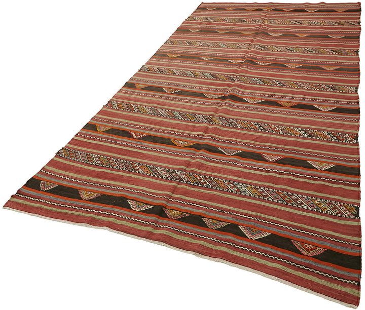 5x10 Multicolor Oriental Kilim Rug - 45954
