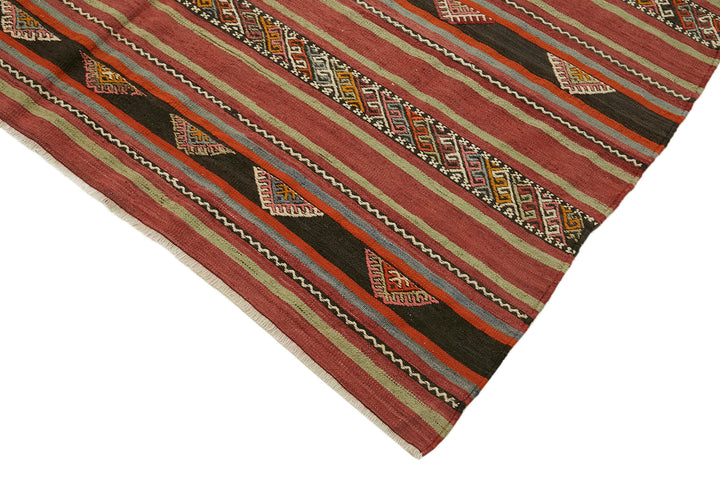 5x10 Multicolor Oriental Kilim Rug - 45954