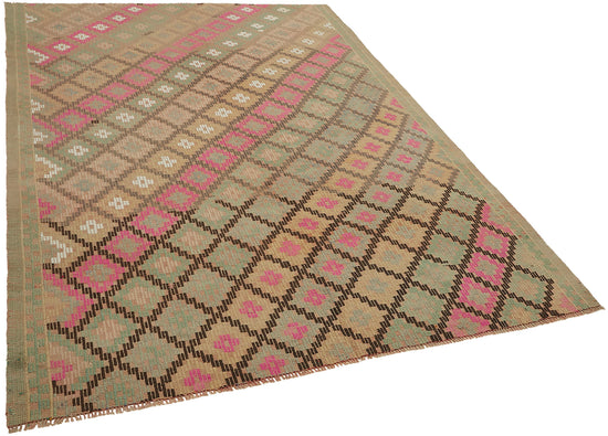 6x8 Multicolor Oriental Kilim Rug - 45957