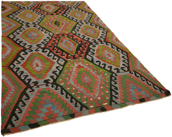 6x10 Multicolor Oriental Kilim Rug - 45960