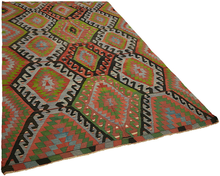 6x10 Multicolor Oriental Kilim Rug - 45960