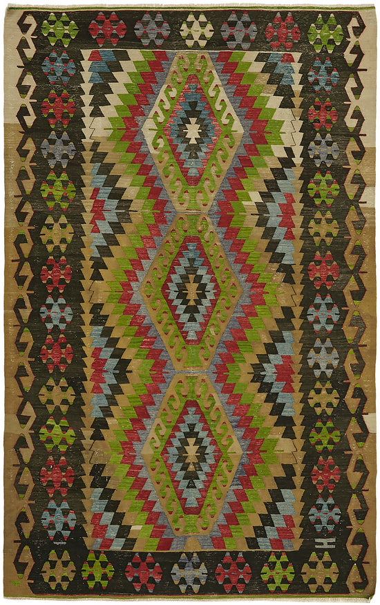 6x10 Multicolor Oriental Kilim Rug - 45961