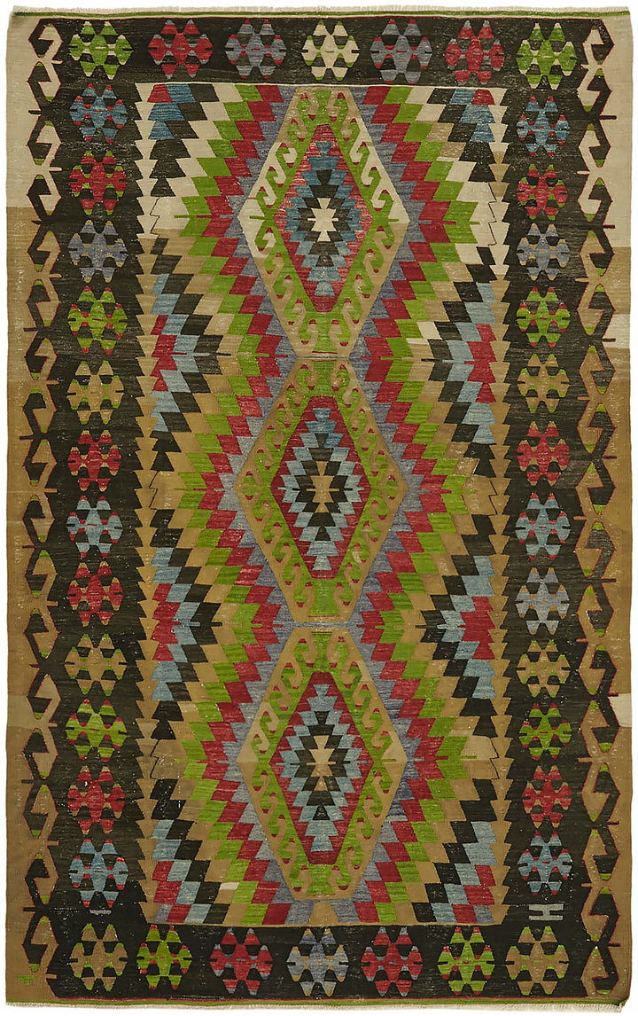 6x10 Multicolor Oriental Kilim Rug - 45961
