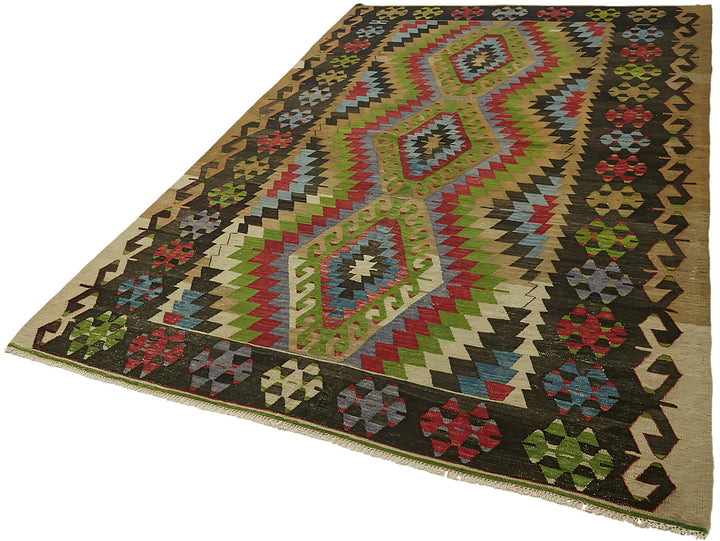 6x10 Multicolor Oriental Kilim Rug - 45961