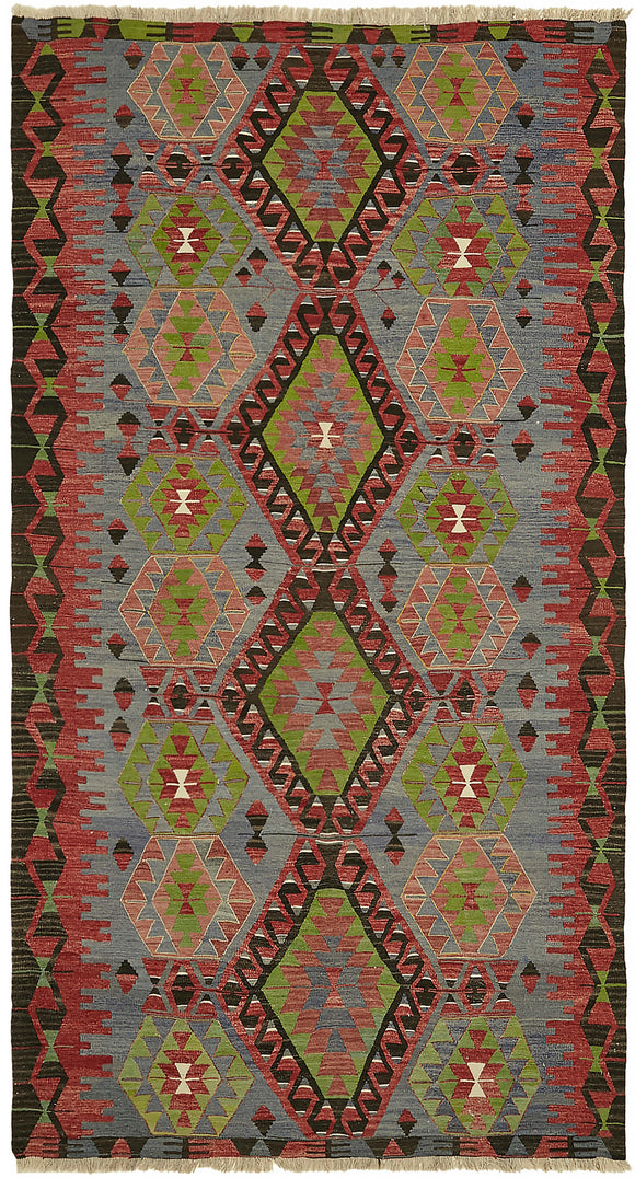 5x10 Multicolor Oriental Kilim Rug - 45962