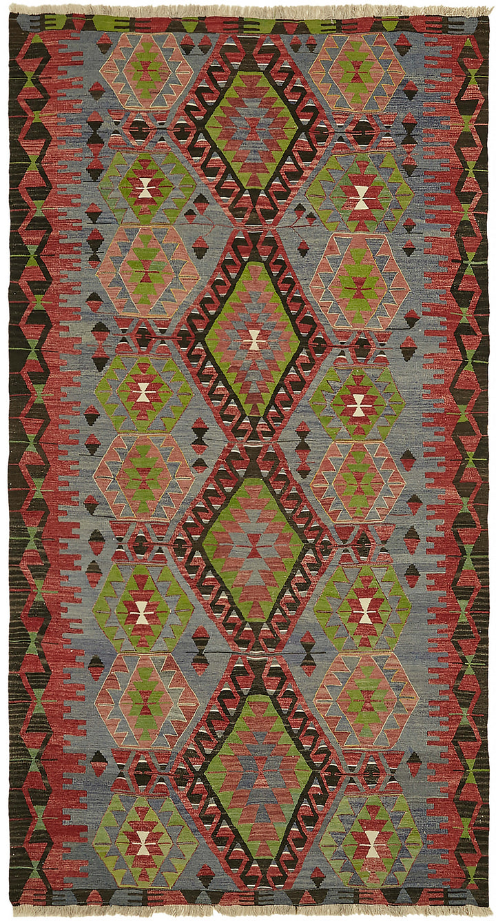 5x10 Multicolor Oriental Kilim Rug - 45962