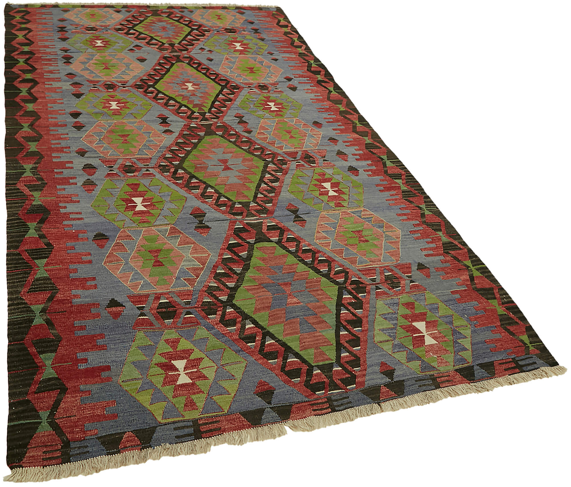 5x10 Multicolor Oriental Kilim Rug - 45962