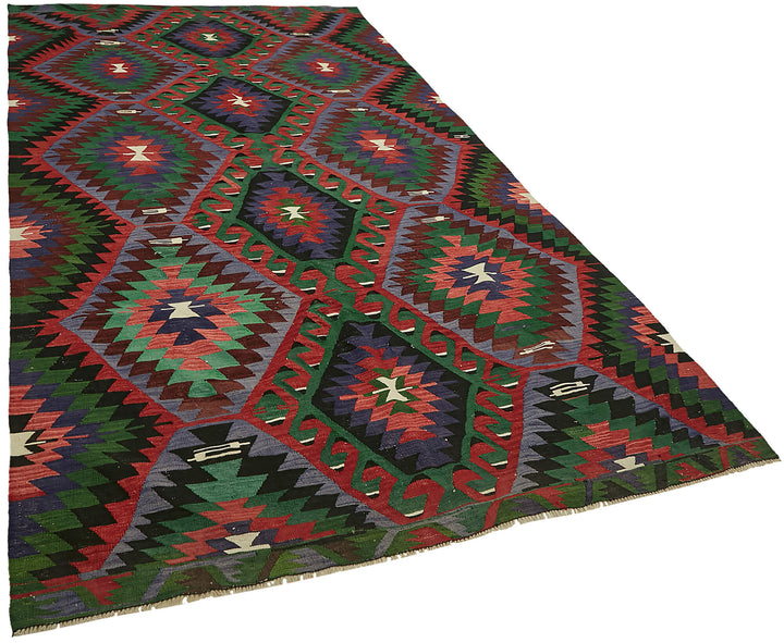 6x12 Multicolor Oriental Kilim Rug - 45963