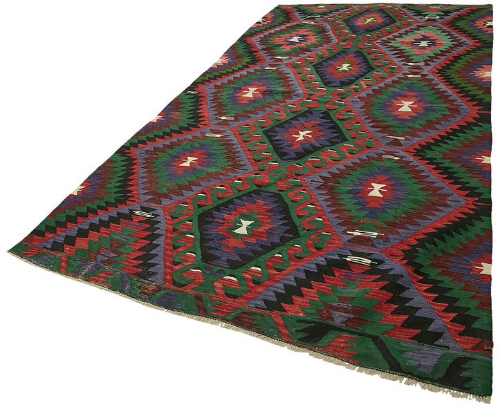 6x12 Multicolor Oriental Kilim Rug - 45963