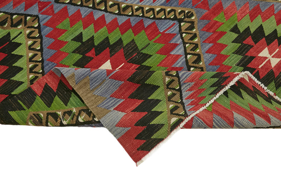 7x11 Multicolor Oriental Kilim Rug - 45974