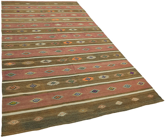 6x10 Multicolor Oriental Kilim Rug - 45978
