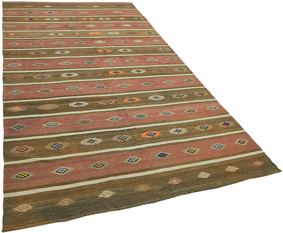 6x10 Multicolor Oriental Kilim Rug - 45978