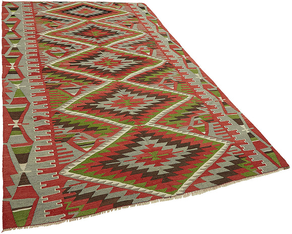 6x9 Multicolor Oriental Kilim Rug - 45979