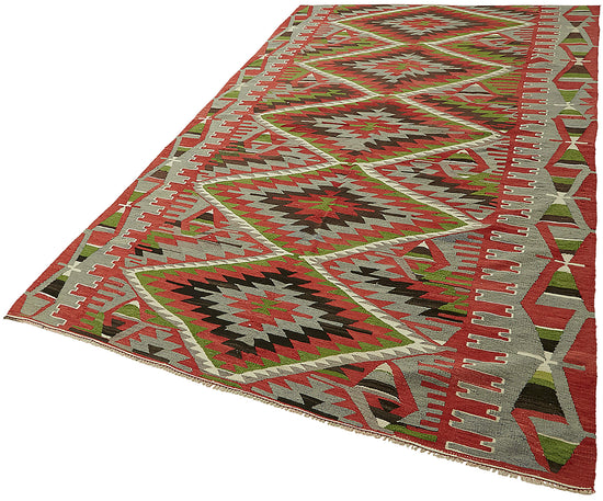 6x9 Multicolor Oriental Kilim Rug - 45979