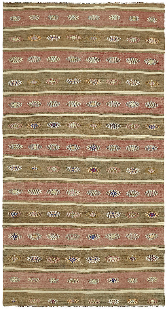 5x10 Multicolor Oriental Kilim Rug - 45980