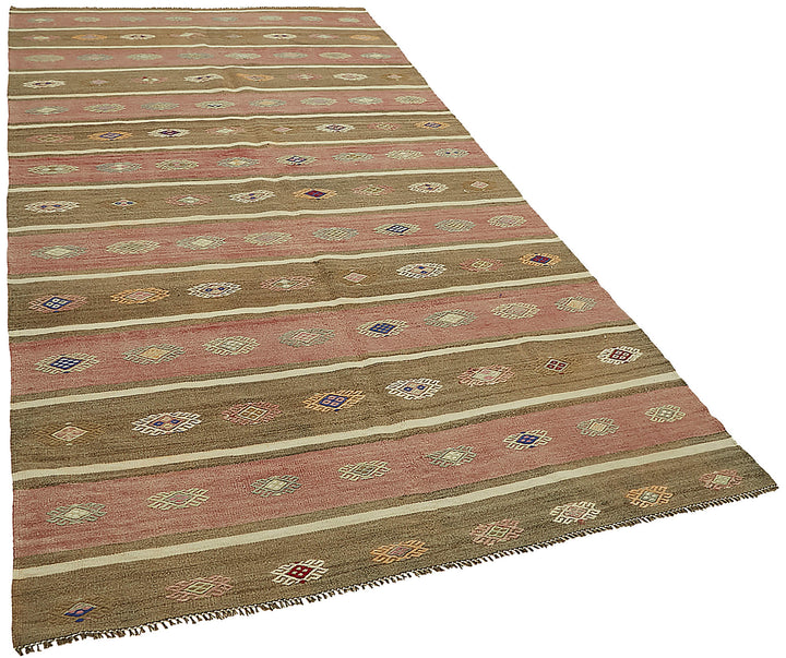 5x10 Multicolor Oriental Kilim Rug - 45980