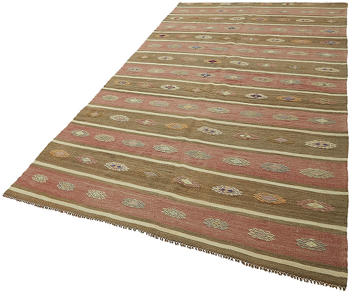 5x10 Multicolor Oriental Kilim Rug - 45980
