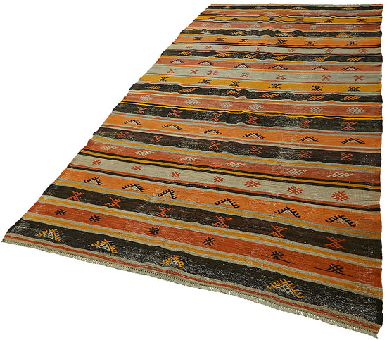 6x10 Multicolor Oriental Kilim Rug - 45983