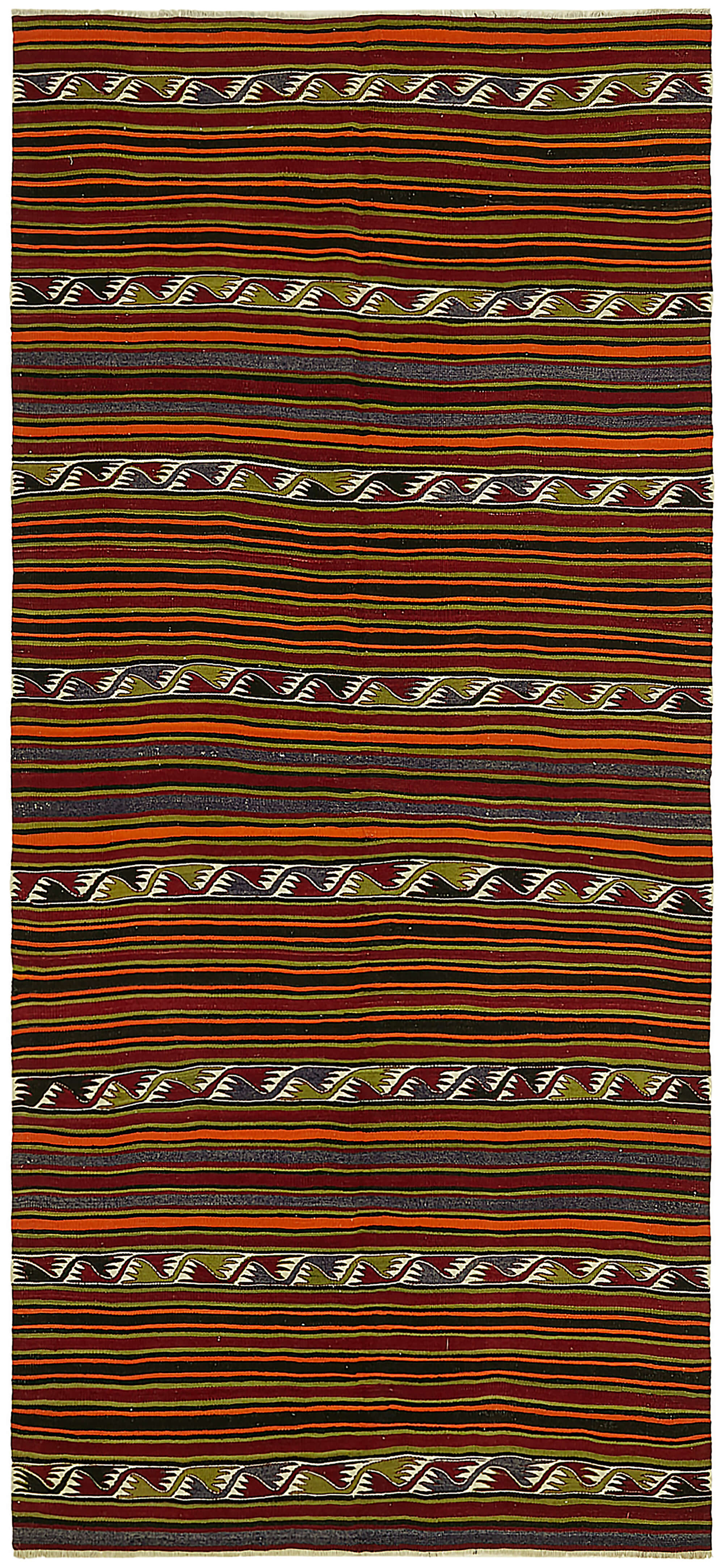 5x11 Multicolor Oriental Kilim Rug - 45986