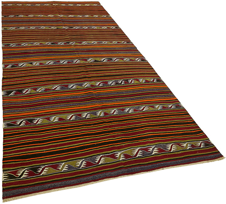 5x11 Multicolor Oriental Kilim Rug - 45986