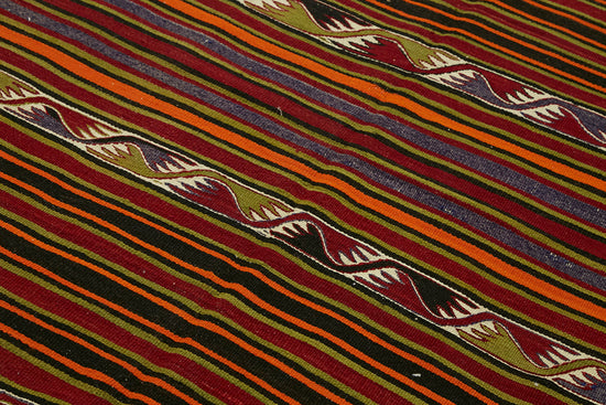 5x11 Multicolor Oriental Kilim Rug - 45986