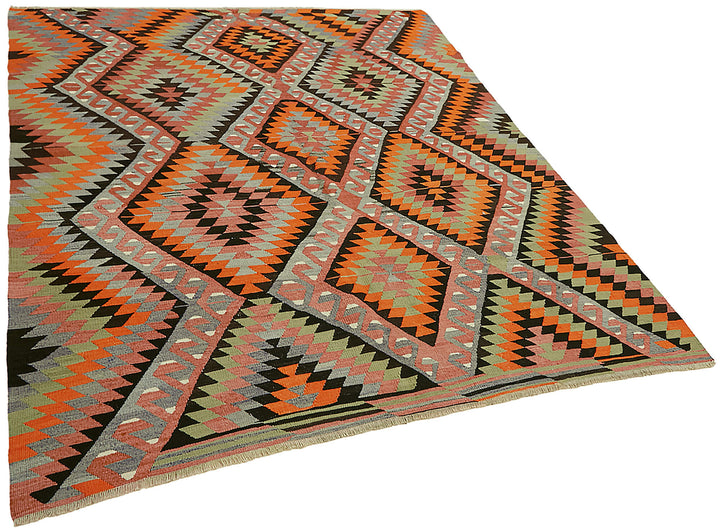 6x8 Multicolor Oriental Kilim Rug - 45987