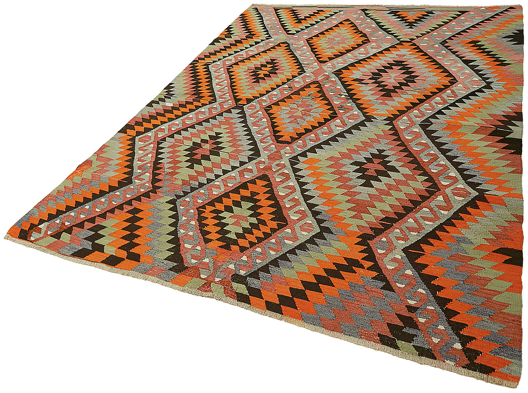 6x8 Multicolor Oriental Kilim Rug - 45987