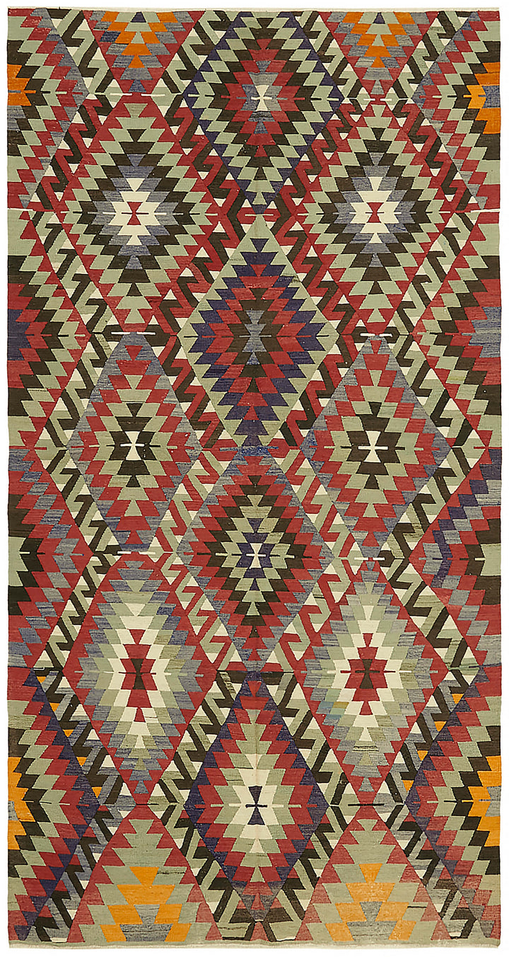 5x10 Multicolor Oriental Kilim Rug - 45988