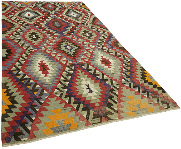 5x10 Multicolor Oriental Kilim Rug - 45988