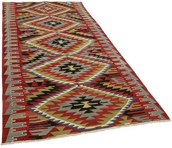 5x10 Multicolor Oriental Kilim Rug - 45989