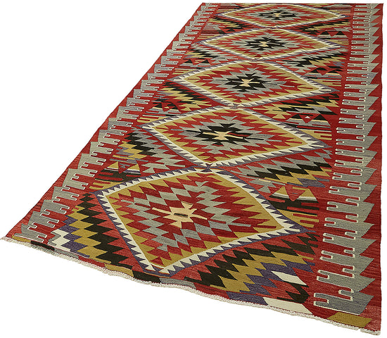 5x10 Multicolor Oriental Kilim Rug - 45989