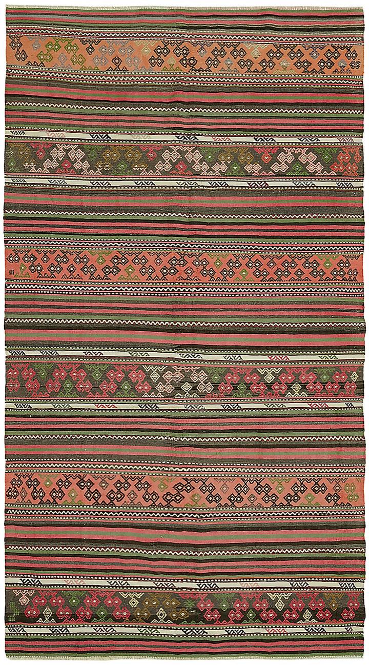 5x10 Multicolor Oriental Kilim Rug - 45992
