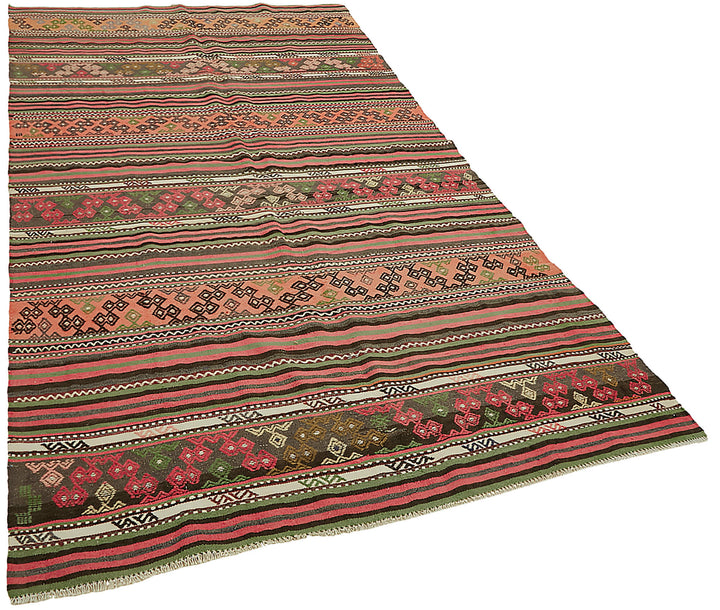 5x10 Multicolor Oriental Kilim Rug - 45992