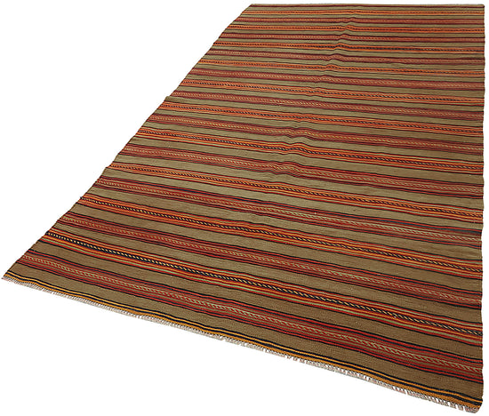 5x9 Multicolor Oriental Kilim Rug - 45998