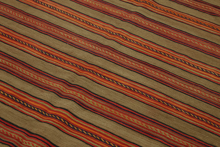 5x9 Multicolor Oriental Kilim Rug - 45998