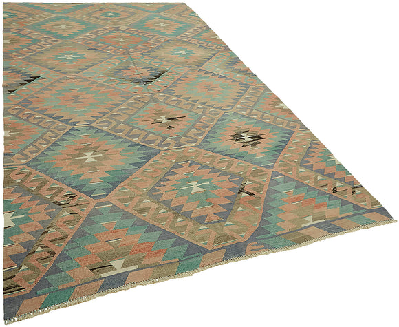 6x11 Multicolor Oriental Kilim Rug - 46000