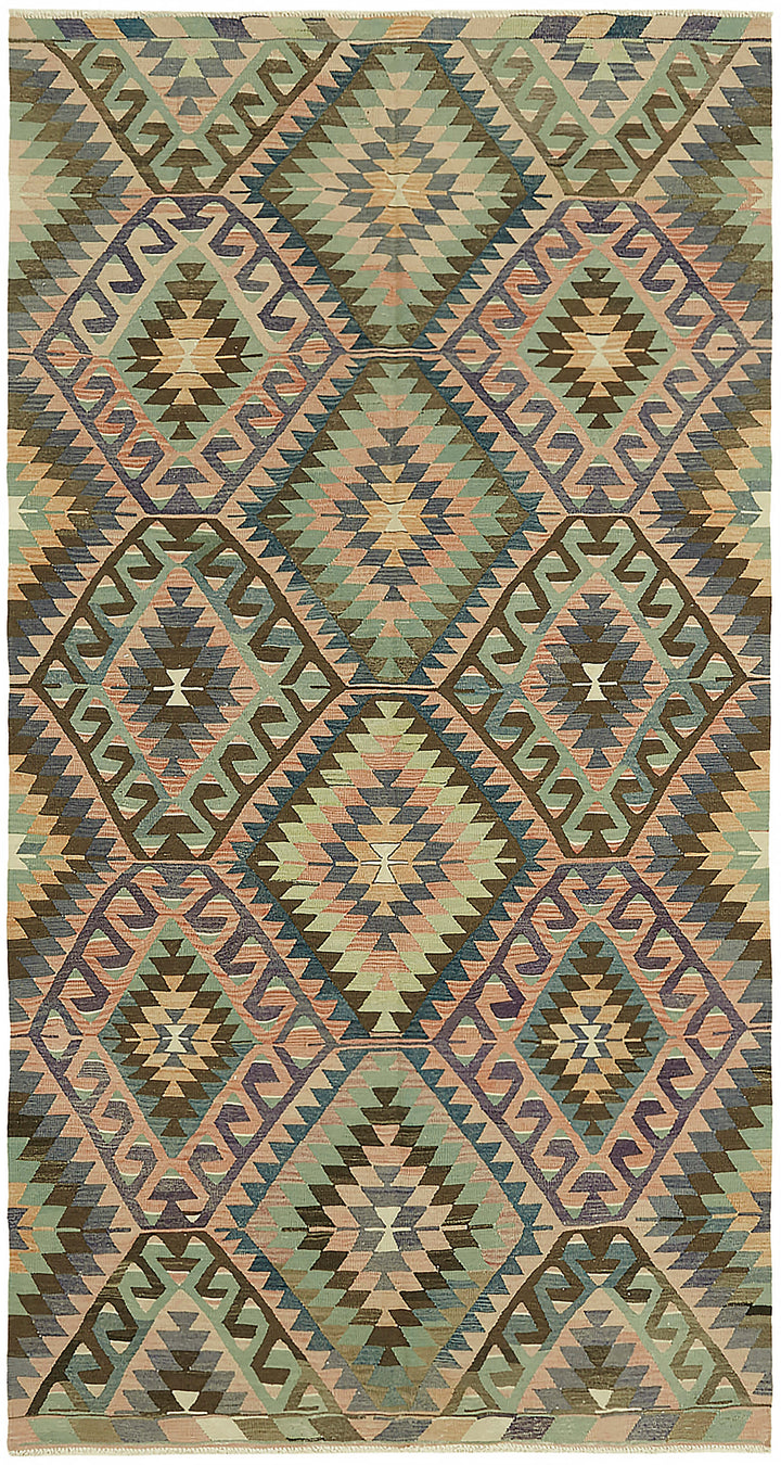 6x11 Multicolor Oriental Kilim Rug - 46002