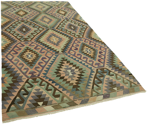 6x11 Multicolor Oriental Kilim Rug - 46002