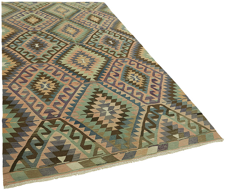 6x11 Multicolor Oriental Kilim Rug - 46002
