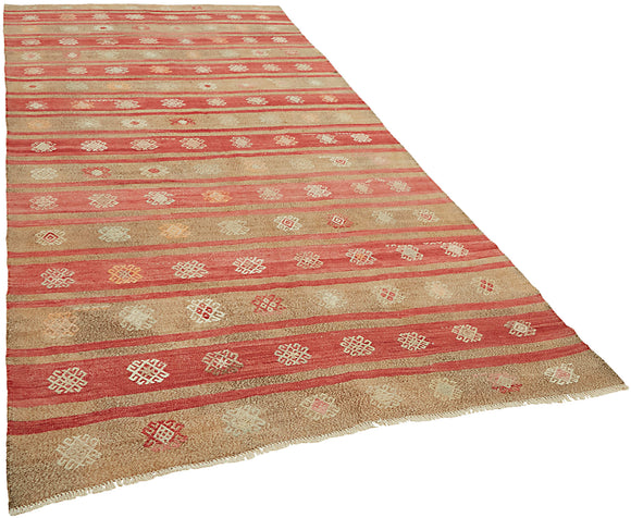 6x11 Multicolor Oriental Kilim Rug - 46003