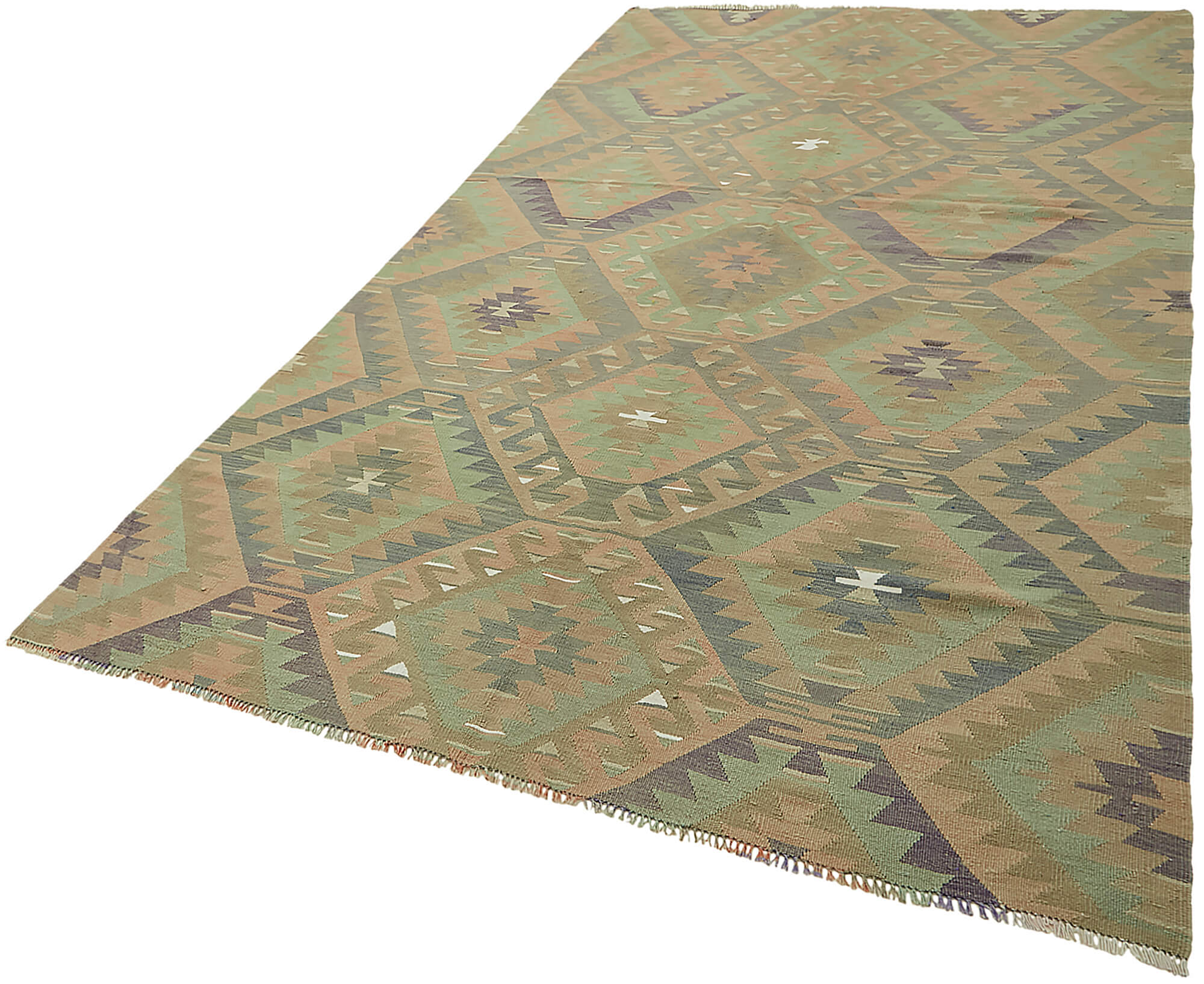 6x11 Multicolor Oriental Kilim Rug - 46004