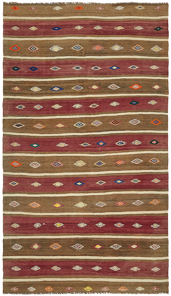 5x10 Multicolor Oriental Kilim Rug - 46005
