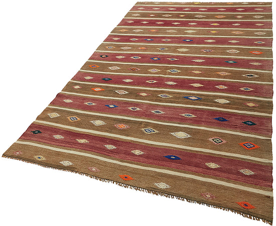 5x10 Multicolor Oriental Kilim Rug - 46005