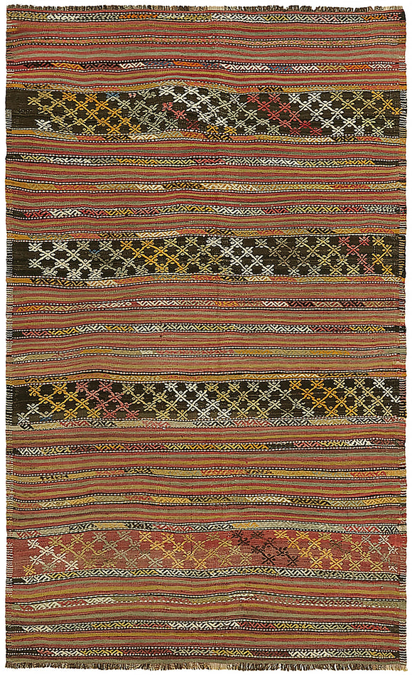 5x8 Multicolor Oriental Kilim Rug - 46007