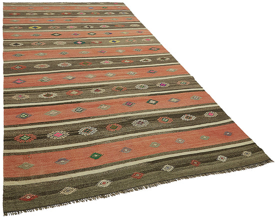6x10 Multicolor Oriental Kilim Rug - 46009