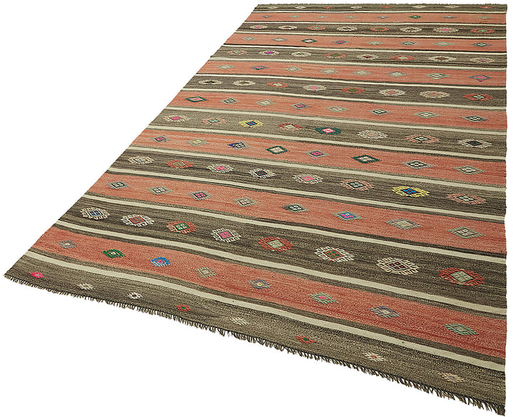 6x10 Multicolor Oriental Kilim Rug - 46009