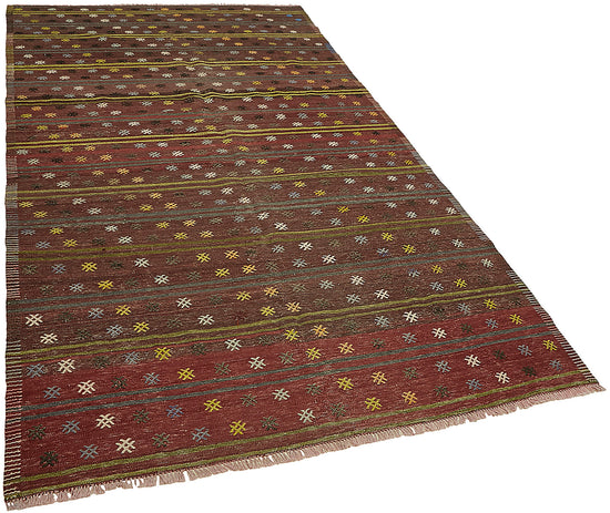 6x10 Multicolor Oriental Kilim Rug - 46010